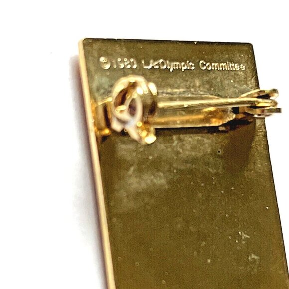 Atari 1980 Los Angeles Olympic Committee  Pin Hat Lapel Summer Games Official - Picture 7 of 10